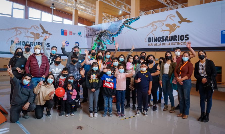 Expo Dinosaurios sorprende a niños y niñas de Mejor Niñez en Diego de Almagro