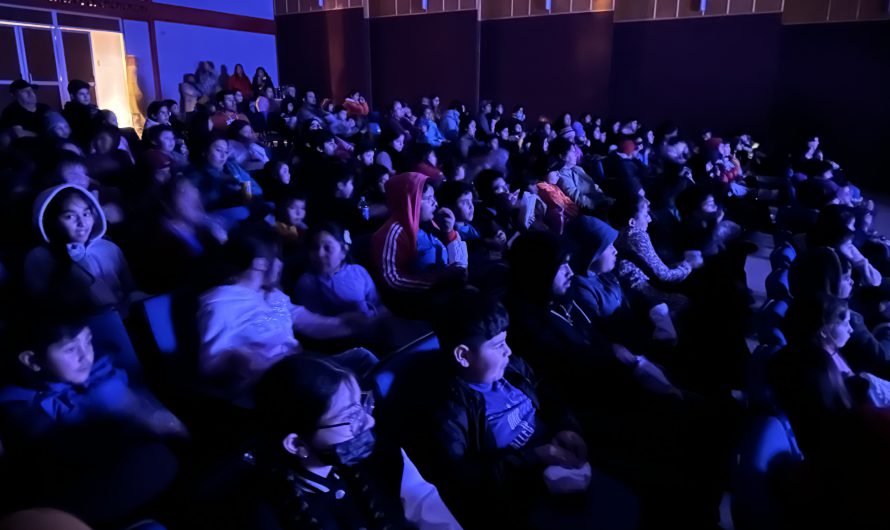 Cientos de niños de Salado disfrutaron del cine familiar en el inicio del programa Cultura Itinerante