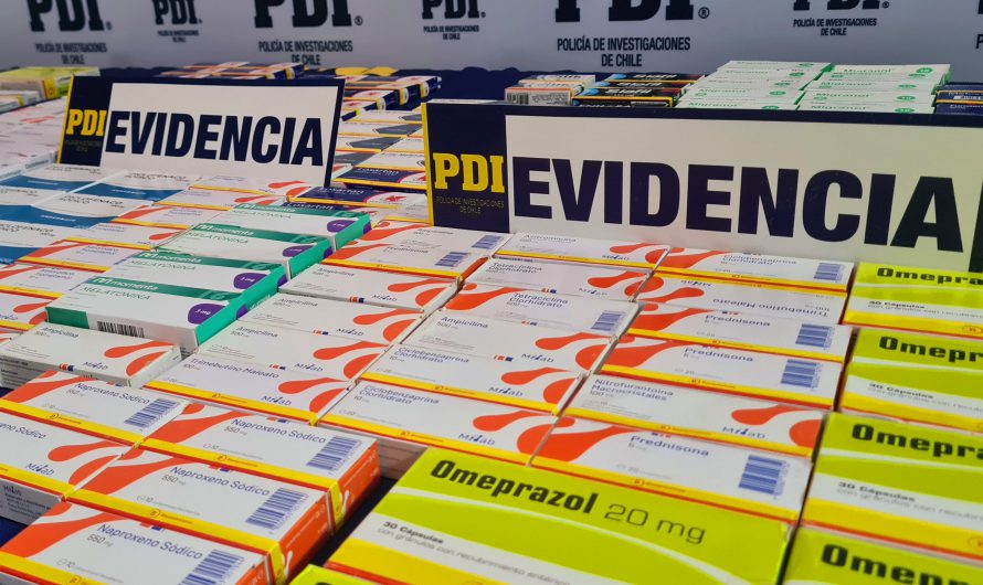 PDI ATACAMA INCAUTÓ MÁS DE 6 MIL FÁRMACOS EN FERIA LIBRE DE COPIAPÓ