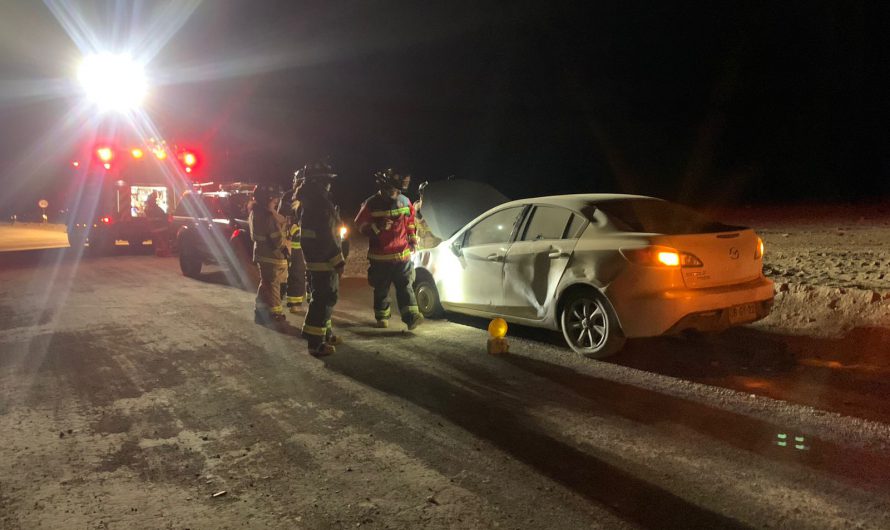 Accidente deja un lesionado en ruta entre diego de almagro y el salvador