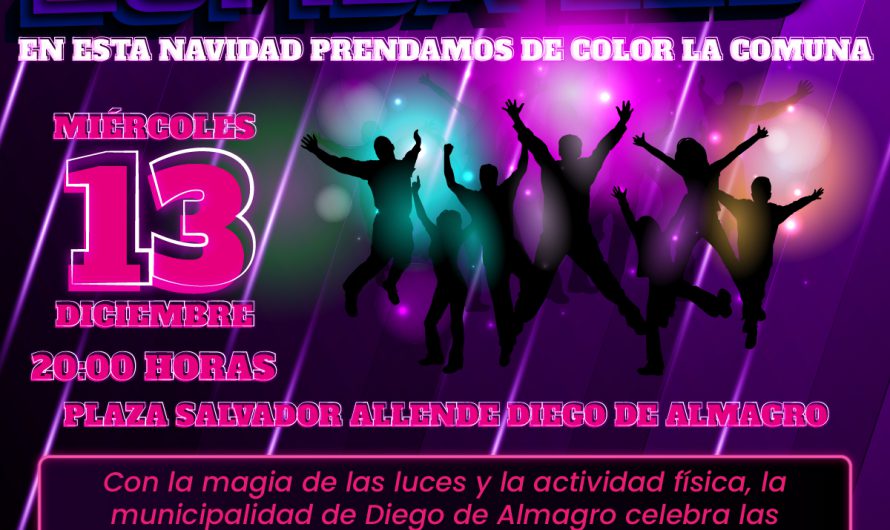 Fiesta  led este 13 de diciembre  en diego de almagro