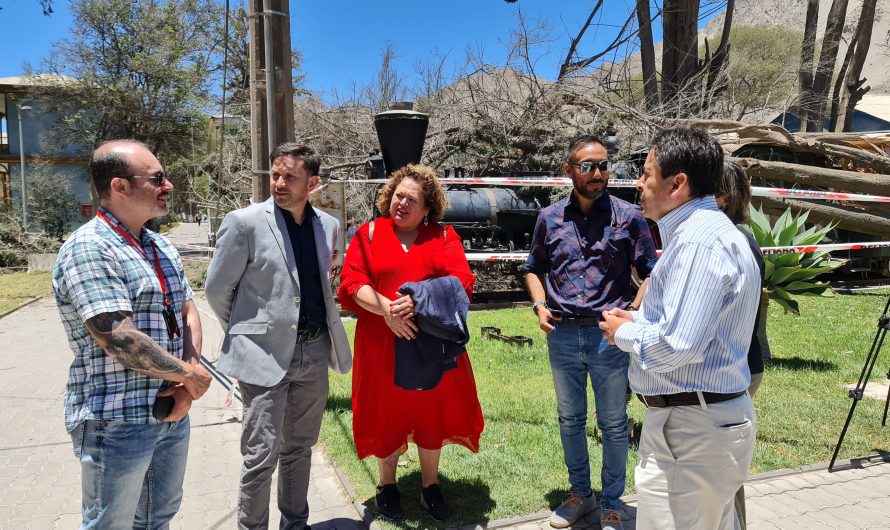 Gobernador Miguel Vargas compromete recursos del Gobierno Regional Atacama para restauración de histórica locomotora La Copiapó