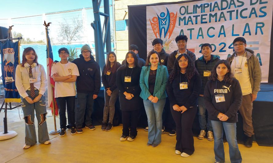 Estudiantes Ganadores Provincia de Chañaral Olimpiadas de Matemática ATACALAR 2024