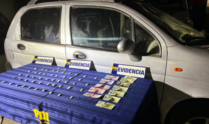 OPERATIVO MT-0 PERMITIÓ LA DETENCIÓN DE UNA PERSONA Y LA INCAUTACIÓN DE COCAÍNA BASE EN VALLENAR