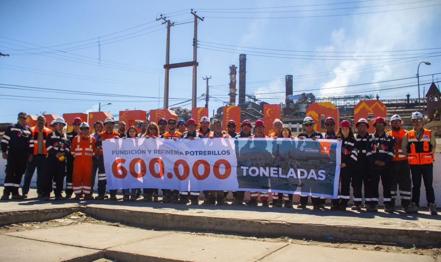 Fundición Potrerillos logró récord de fusión de cobre en 2024